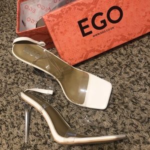 Lance Square Toe Perspex Heels